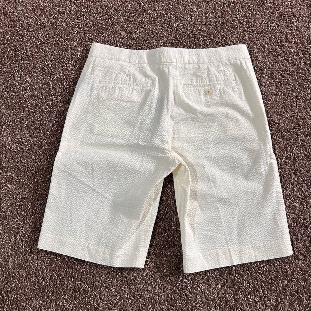 Ralph Lauren White Tailored Bermuda Shorts - Picture 2 of 11